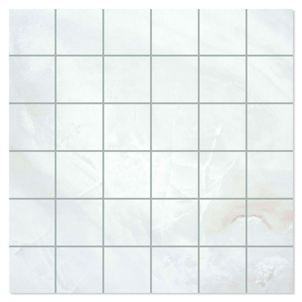 Mosaikkflis Diva Lys Grå Matt-Sateng 30x30 (5x5) cm